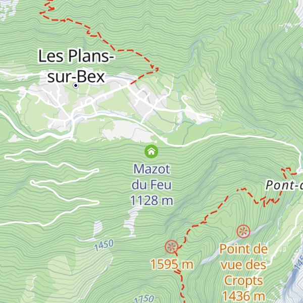 Map of Mazot du Feu