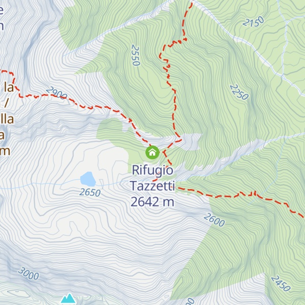 Map of Rifugio Tazzetti
