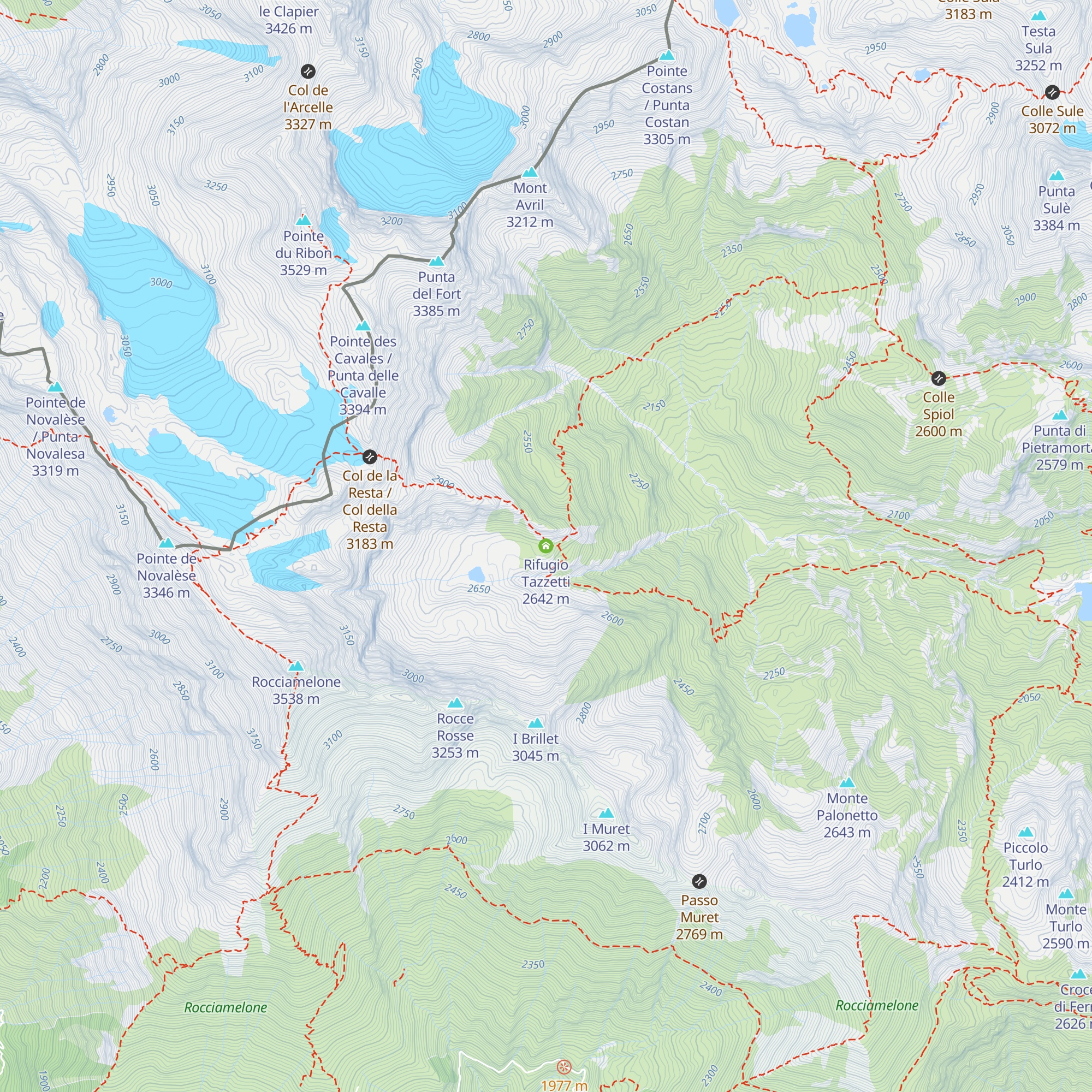 Rifugio Tazzetti map