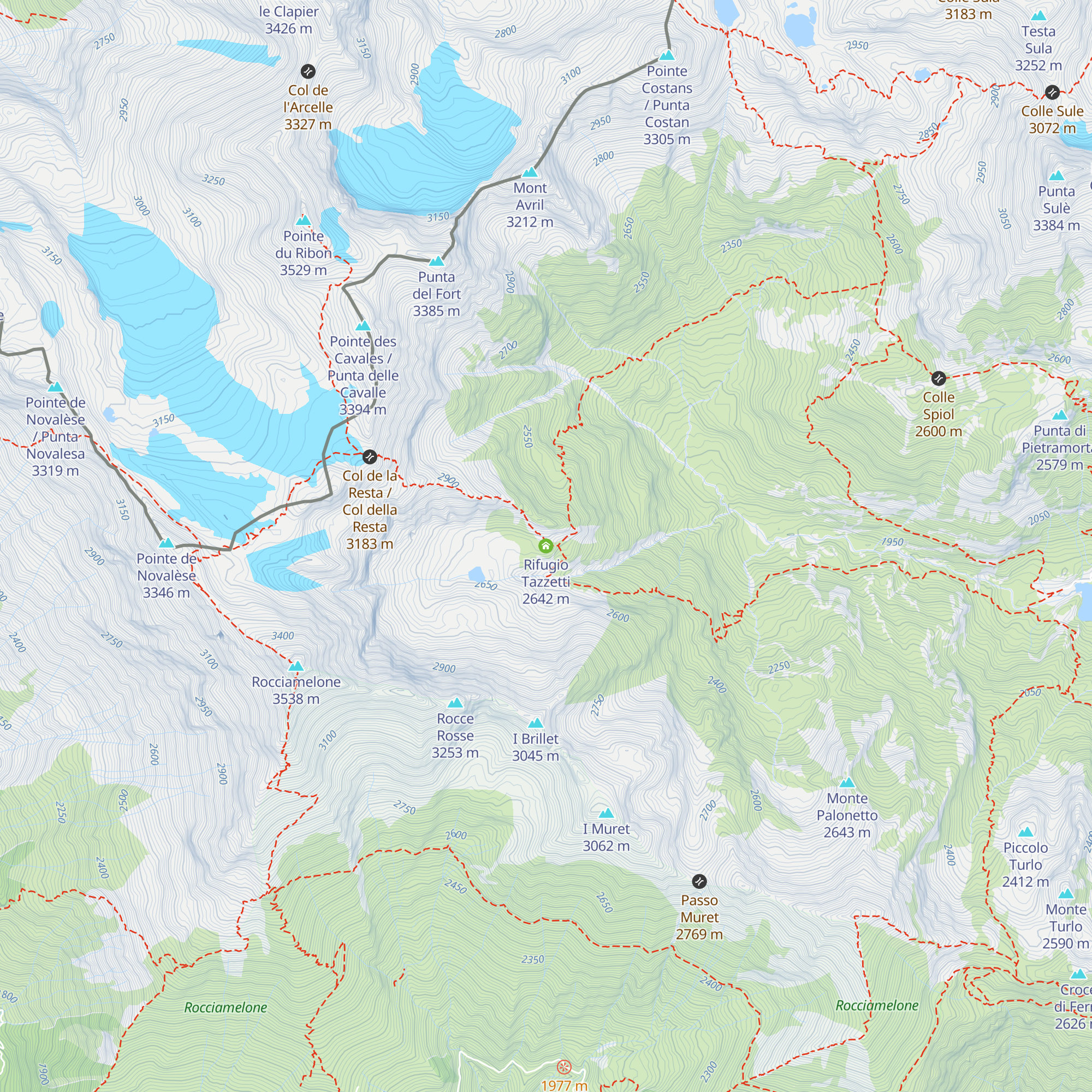 Rifugio Tazzetti map