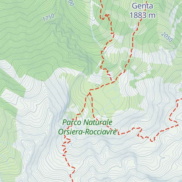 Map of Posto tappa Bivacco Bergerie dell'Orsiera