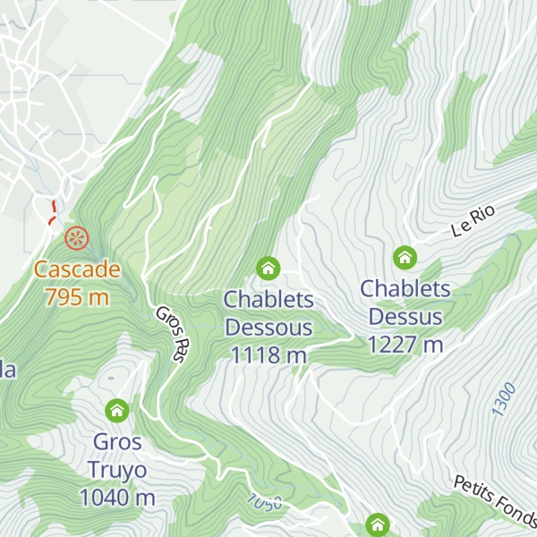 Map of Chablets Dessous