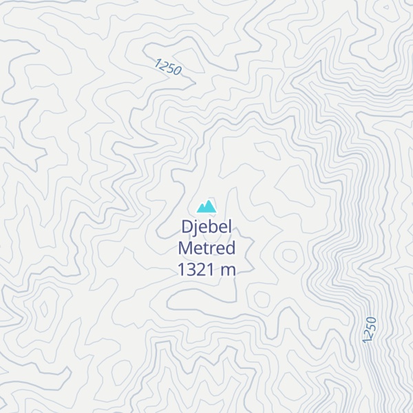 Map of Djebel Metred