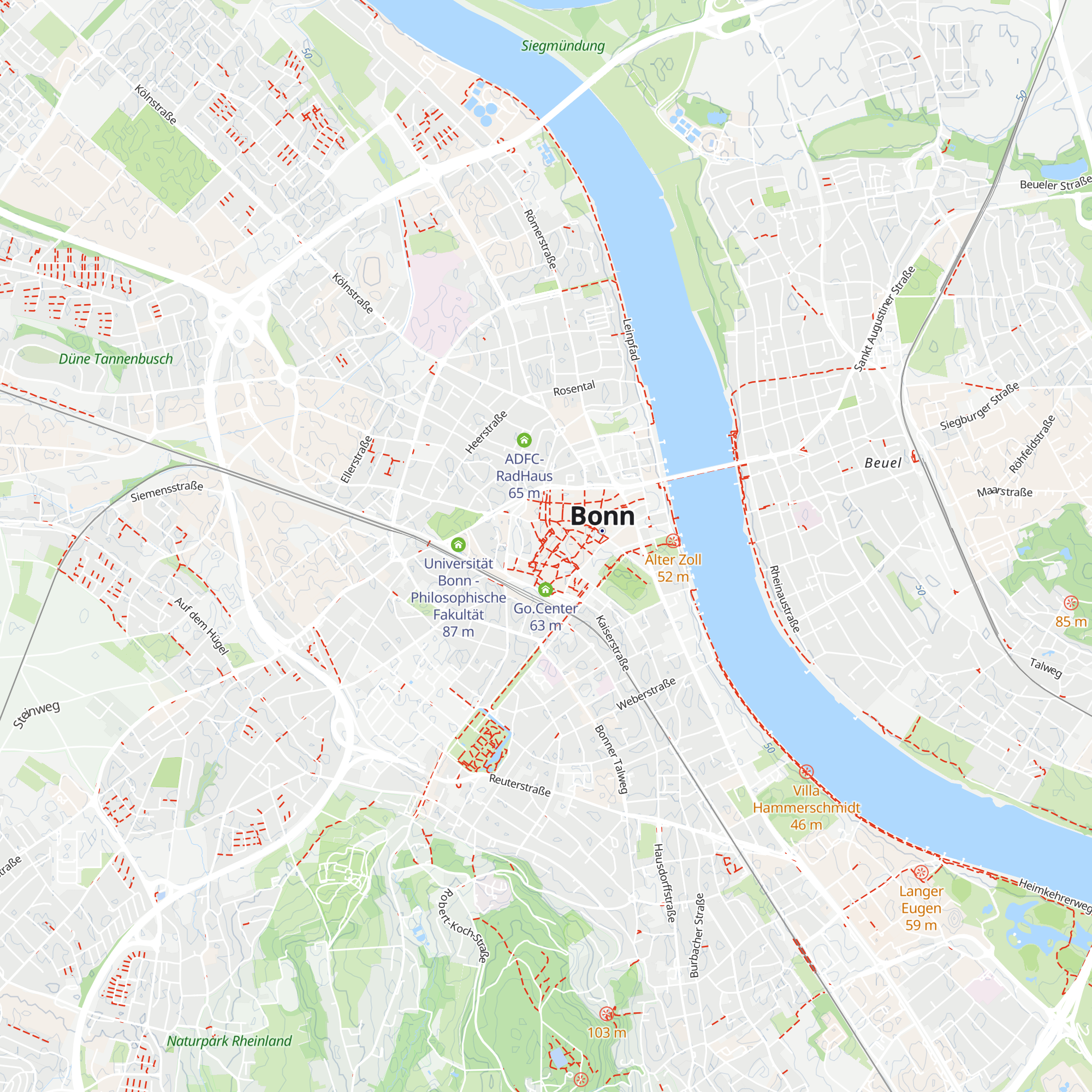 Bonn Information map