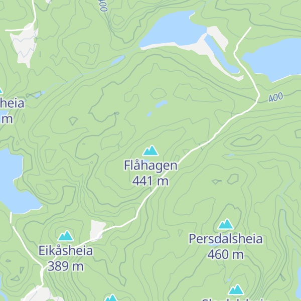Map of Flåhagen