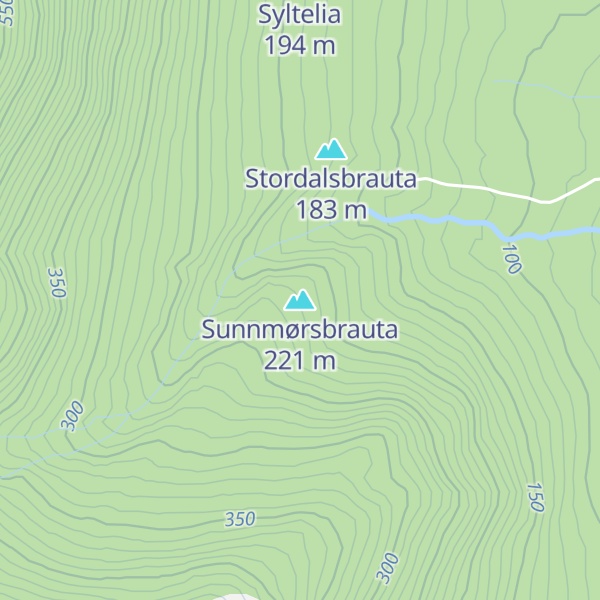 Map of Sunnmørsbrauta