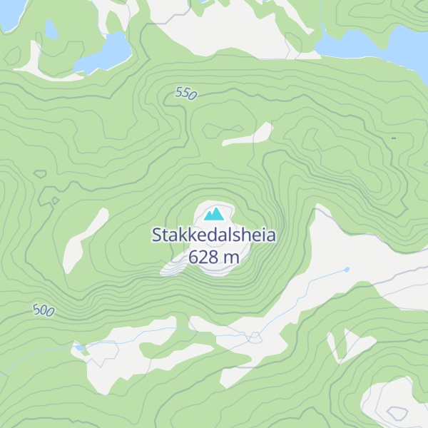Map of Stakkedalsheia