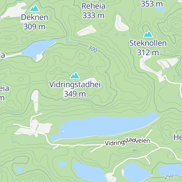 Map of Lundeheia