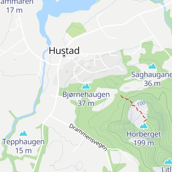 Map of Bjørnehaugen