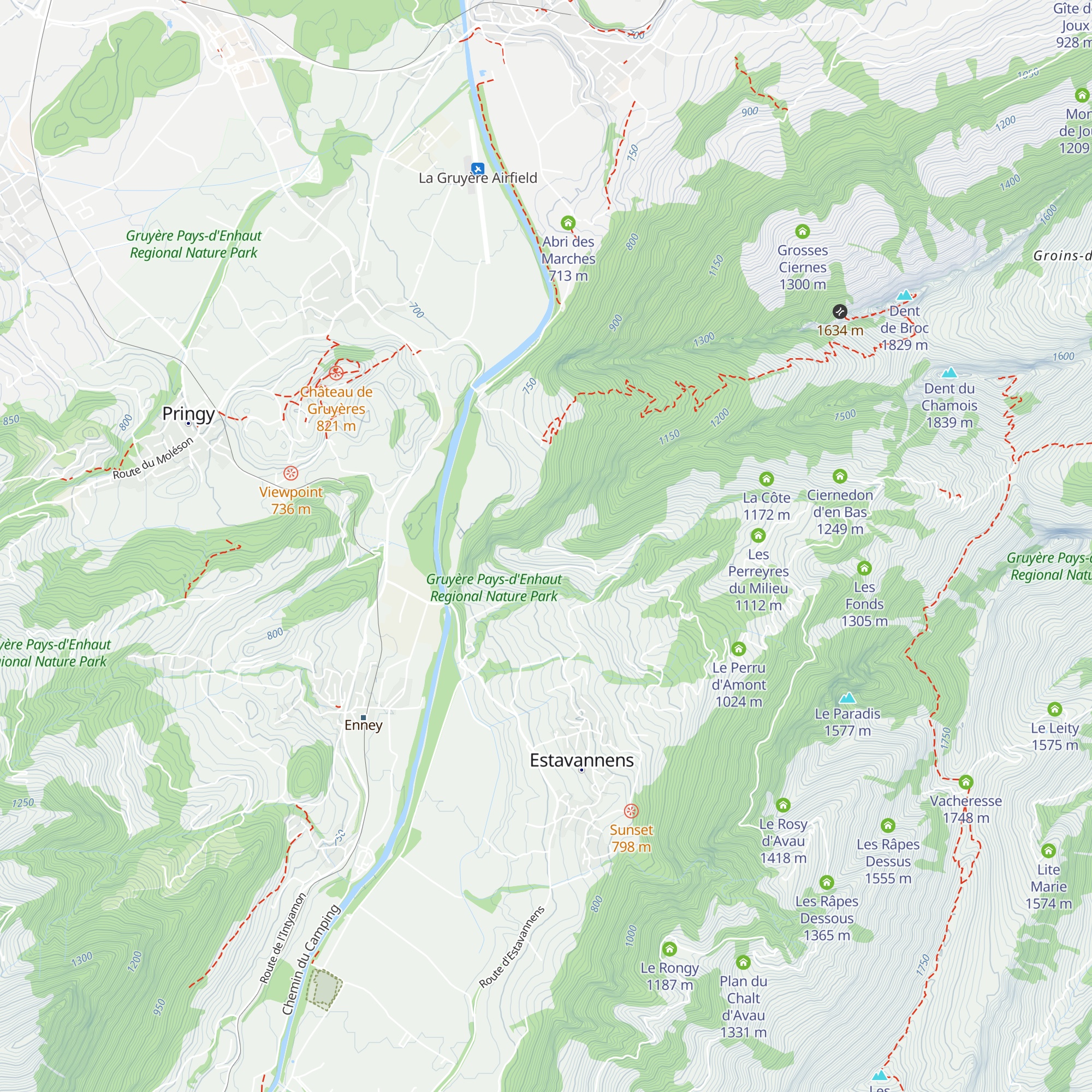 Gros Retzé map