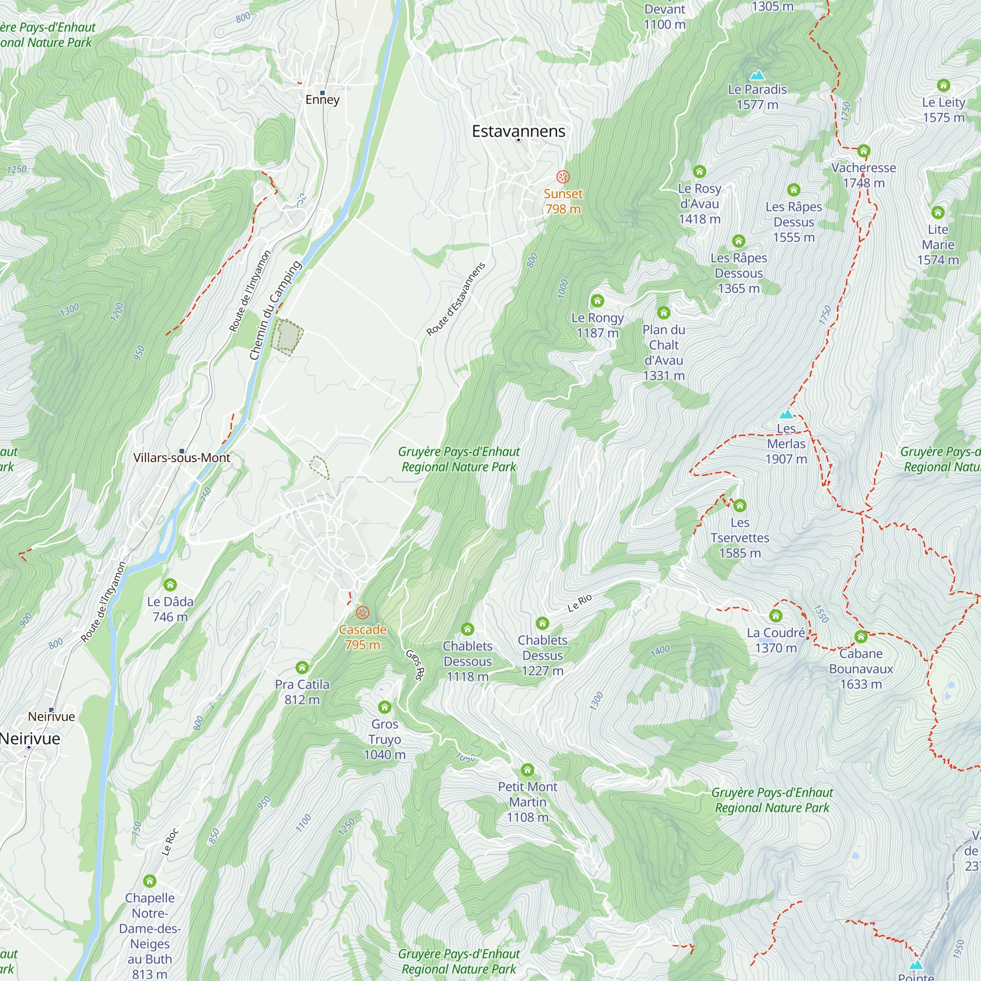 Petit Mont map