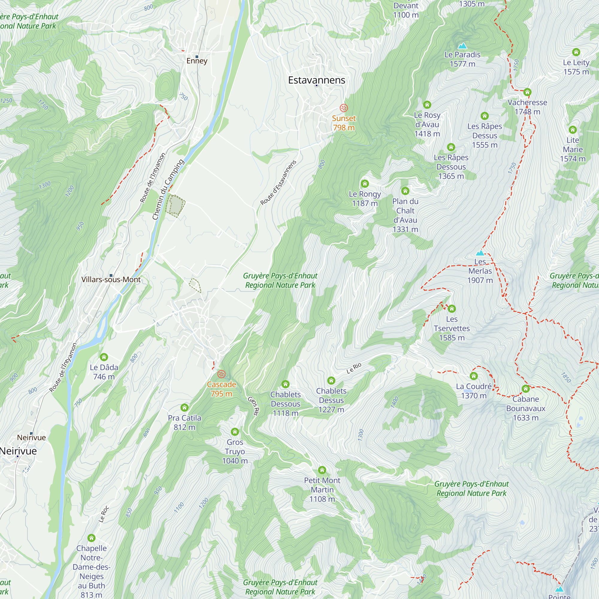 Petit Mont map