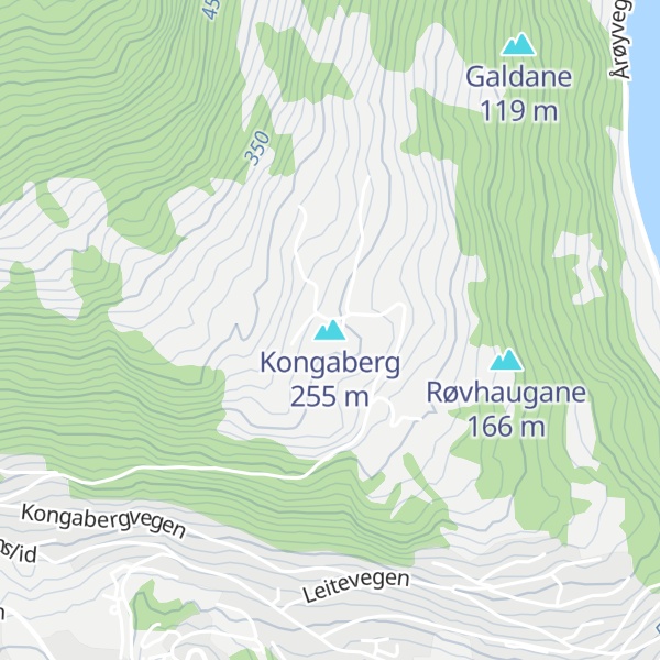 Map of Kongaberg