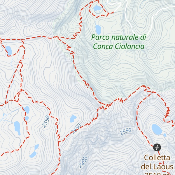 Map of Punta Cialancia