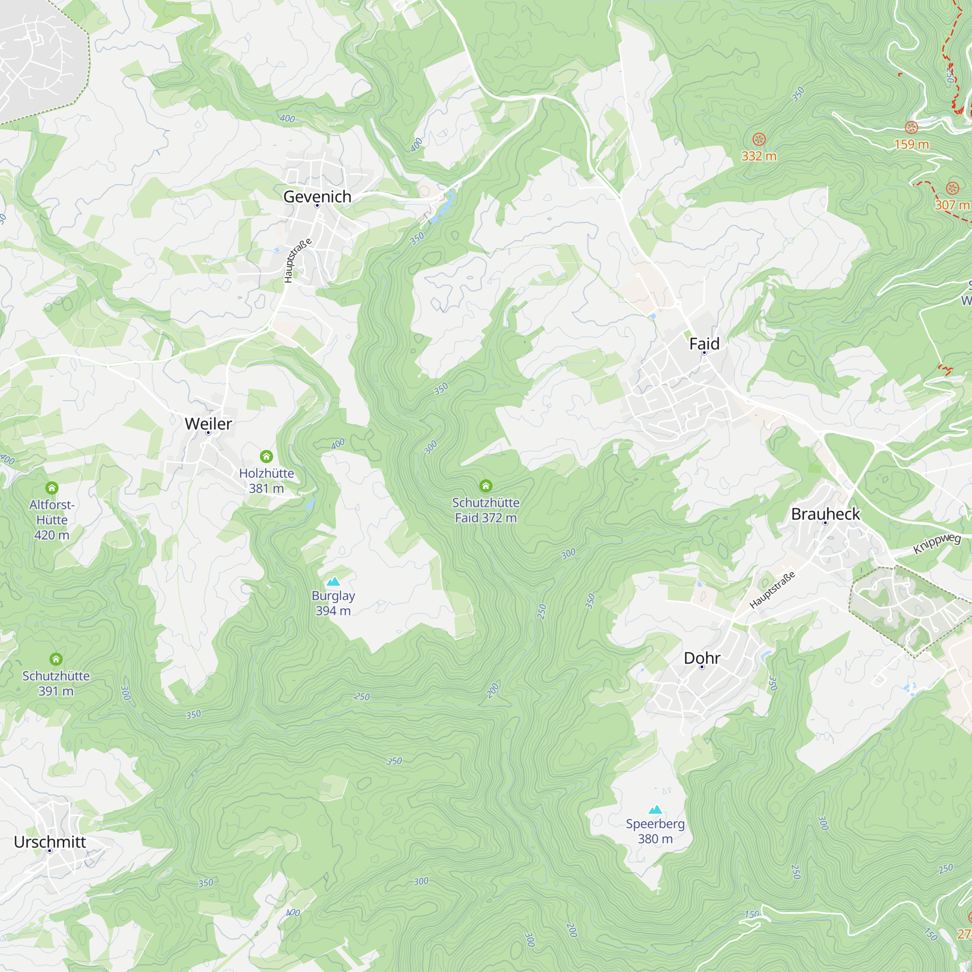 Schutzhütte Faid map