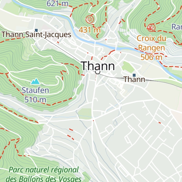 Map of Gîte d'étape Thann