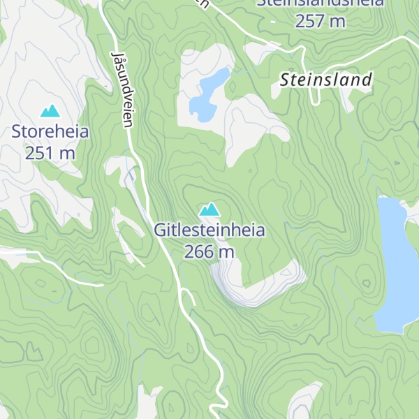 Map of Gitlesteinheia