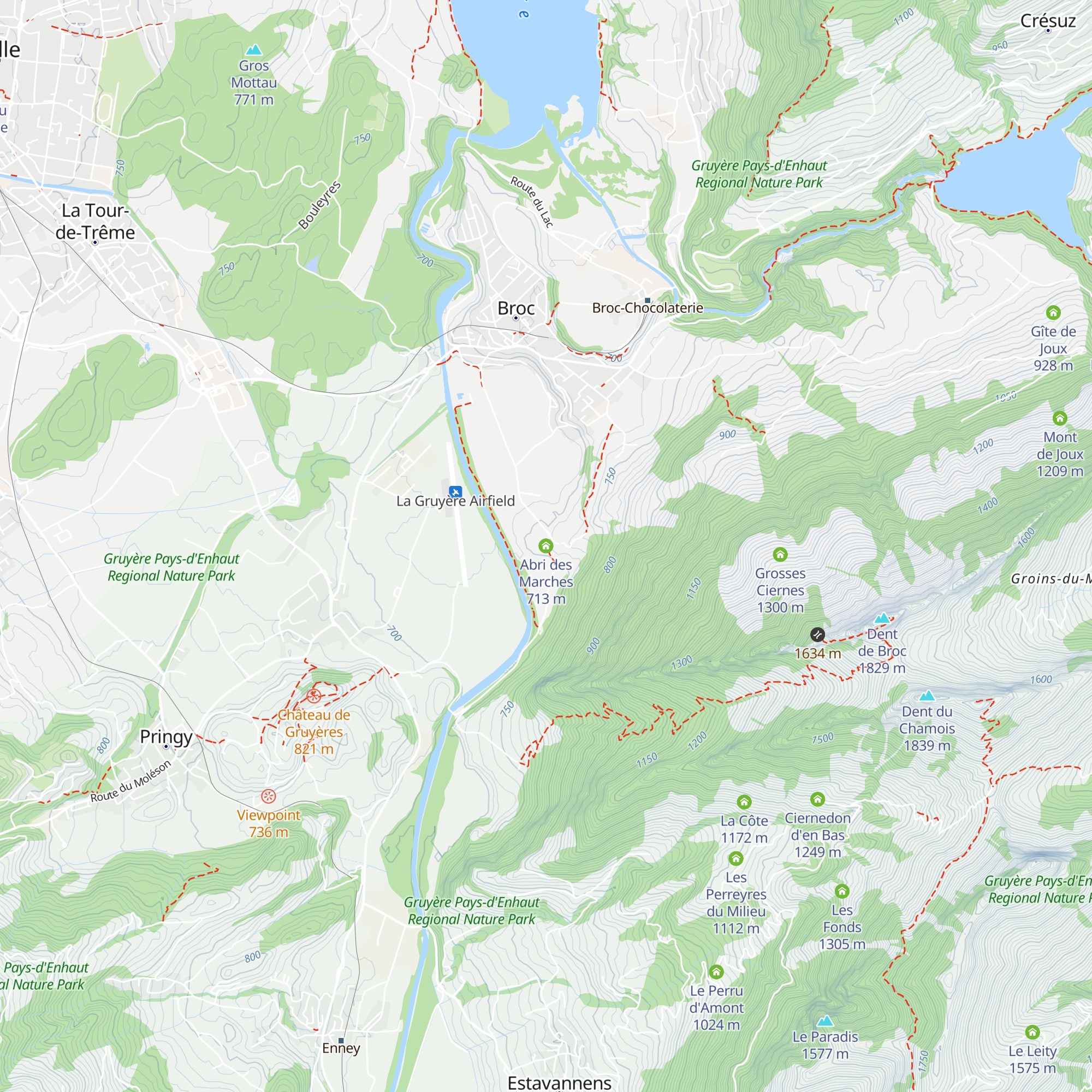 Abri des Marches map