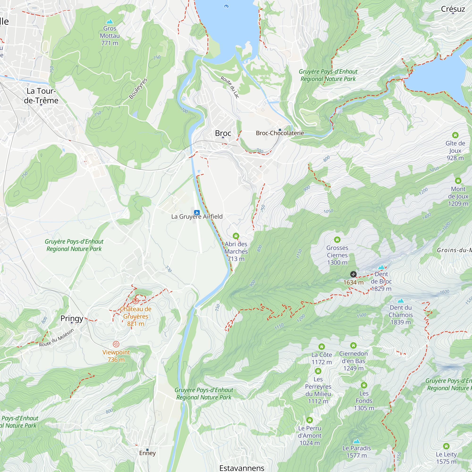 Abri des Marches map