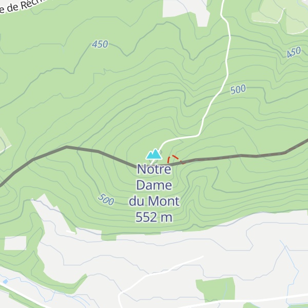 Map of Notre Dame du Mont