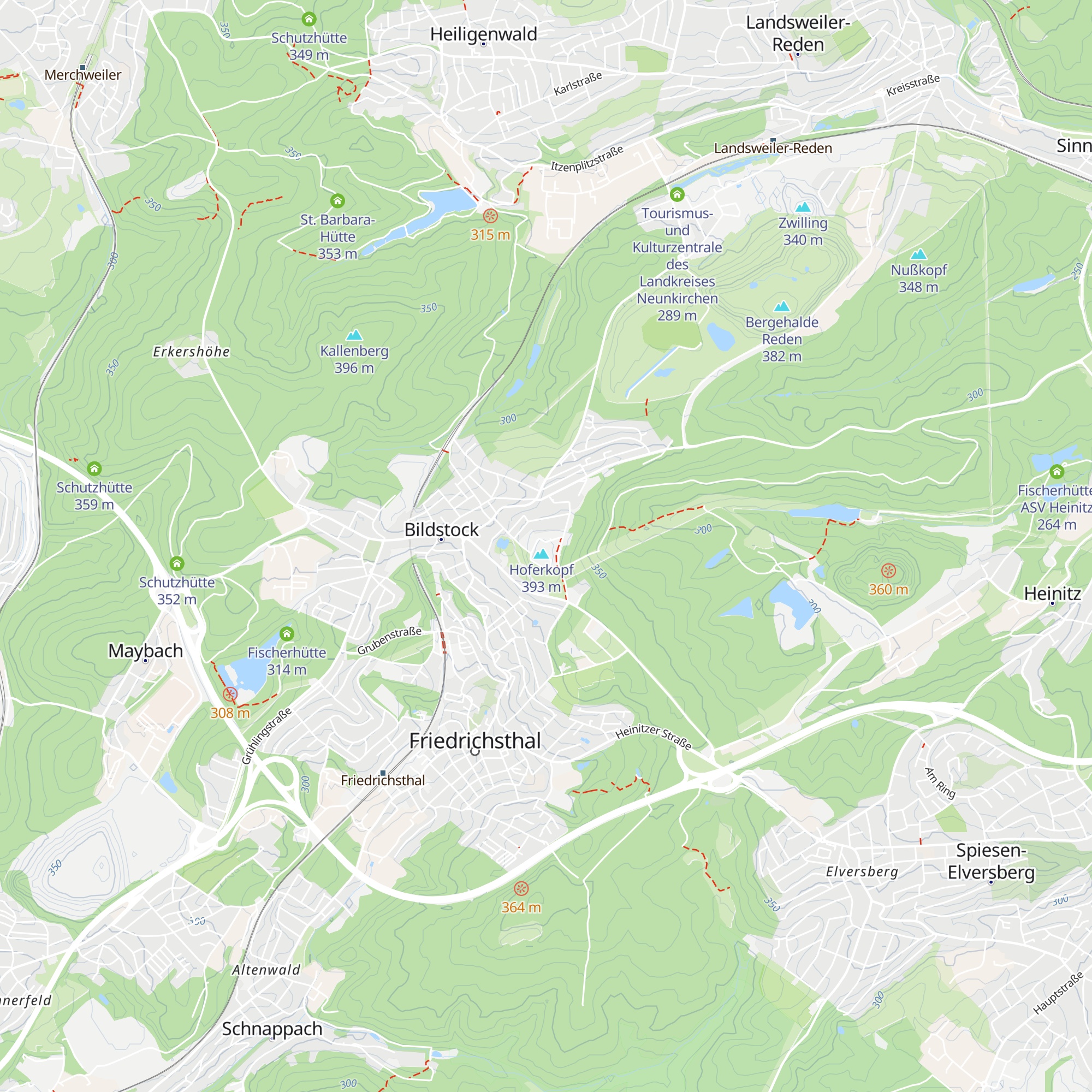 Blockhütte map