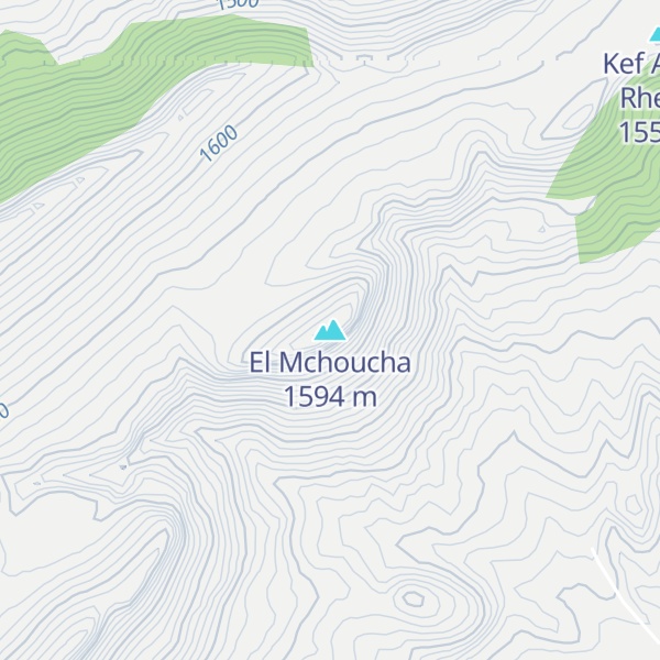 Map of El Mchoucha