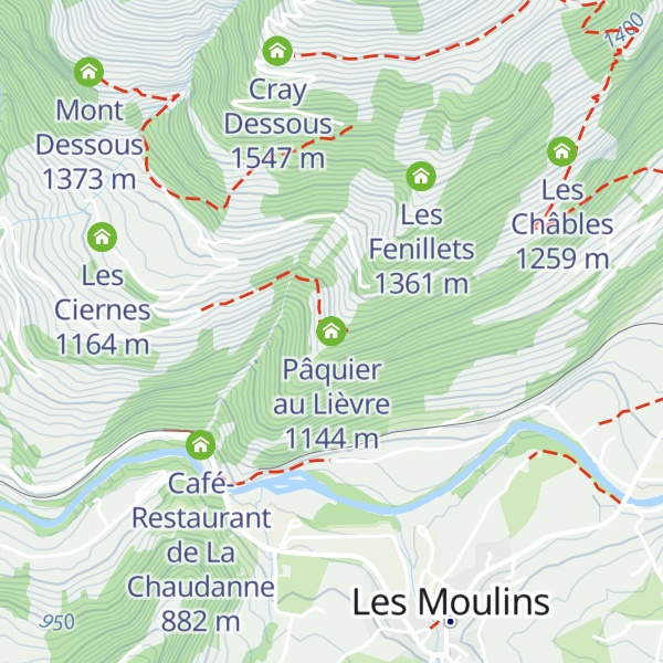 Map of Pâquier au Lièvre