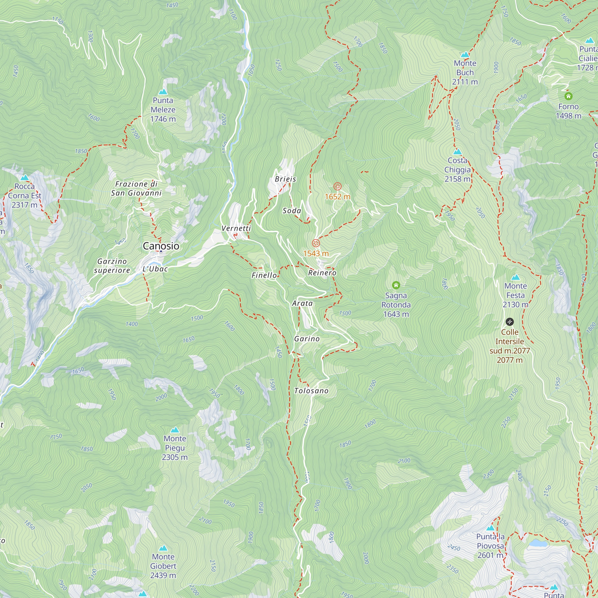 Posto Tappa Arata map