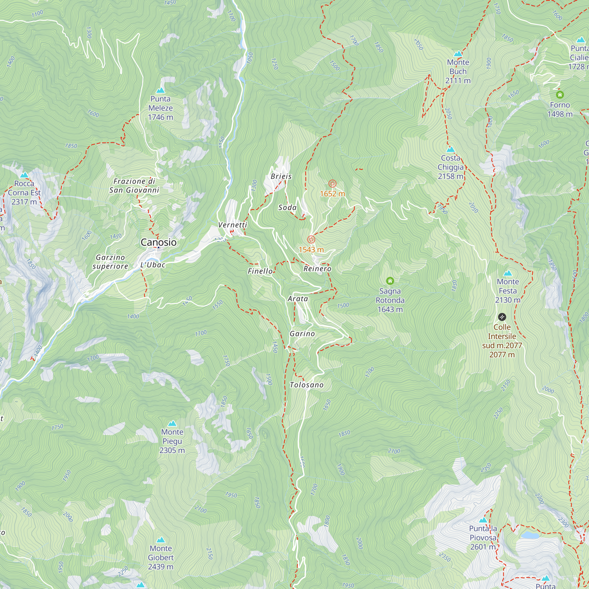Posto Tappa Arata map