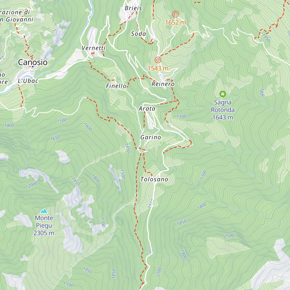 Agriturismo Lou Bau map