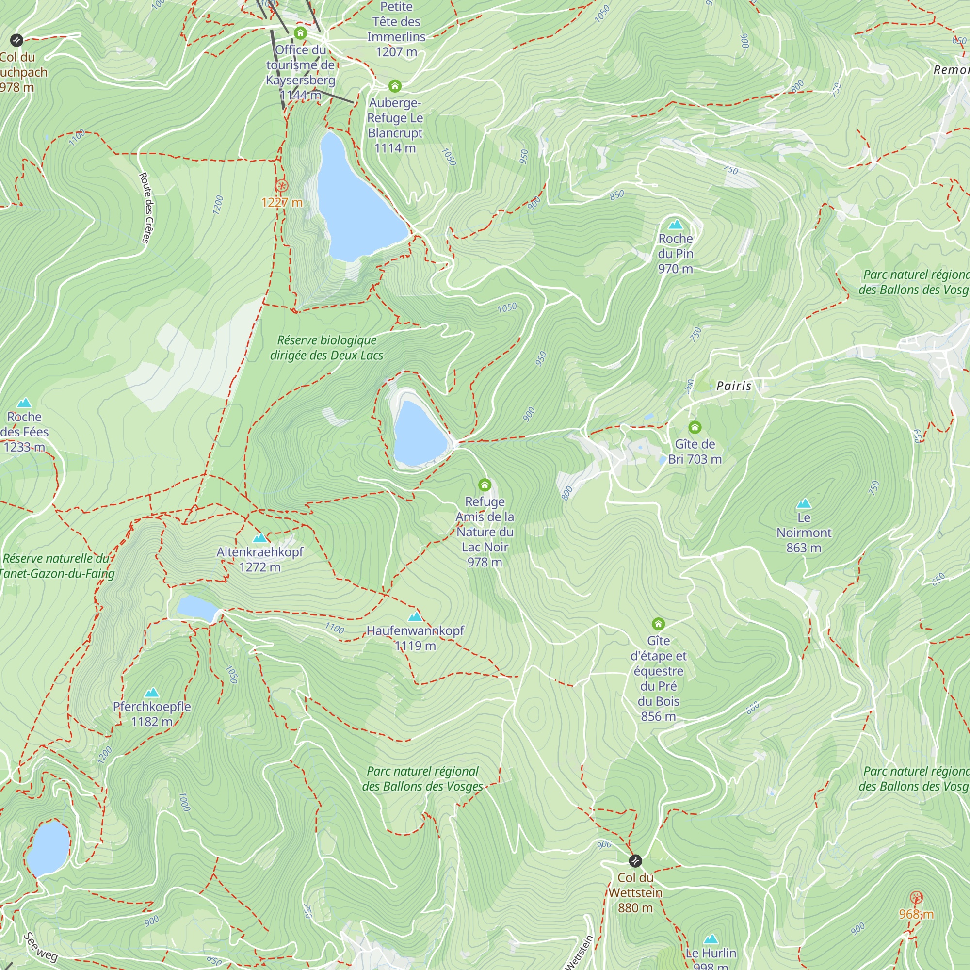 Refuge Amis de la Nature du Lac Noir map