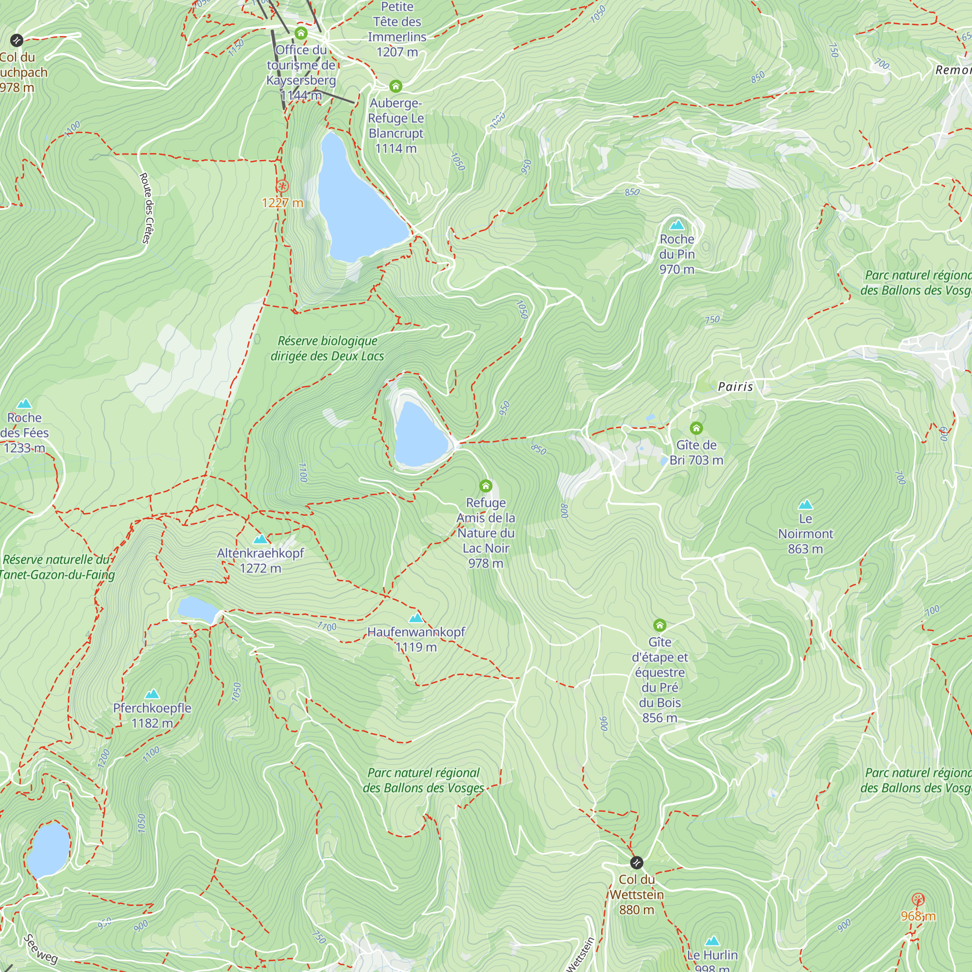 Refuge Amis de la Nature du Lac Noir map