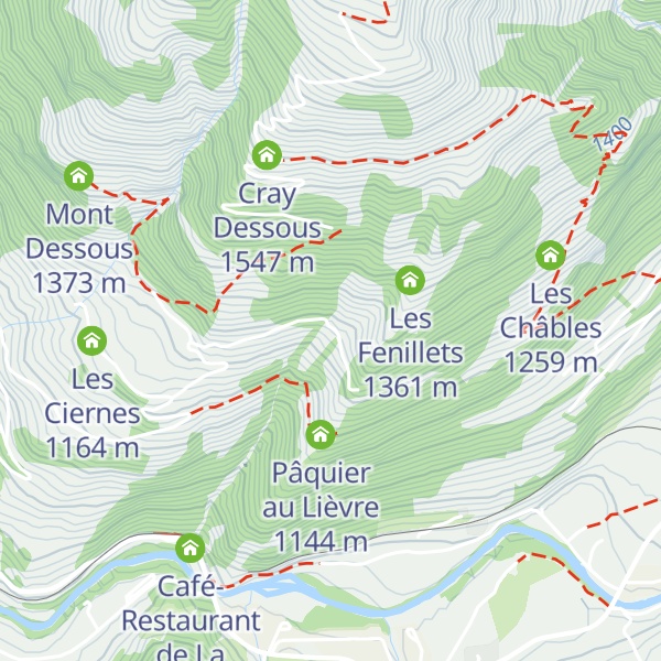Map of Pâquier Burnier
