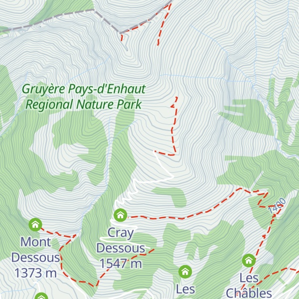 Map of Cray du Milieu