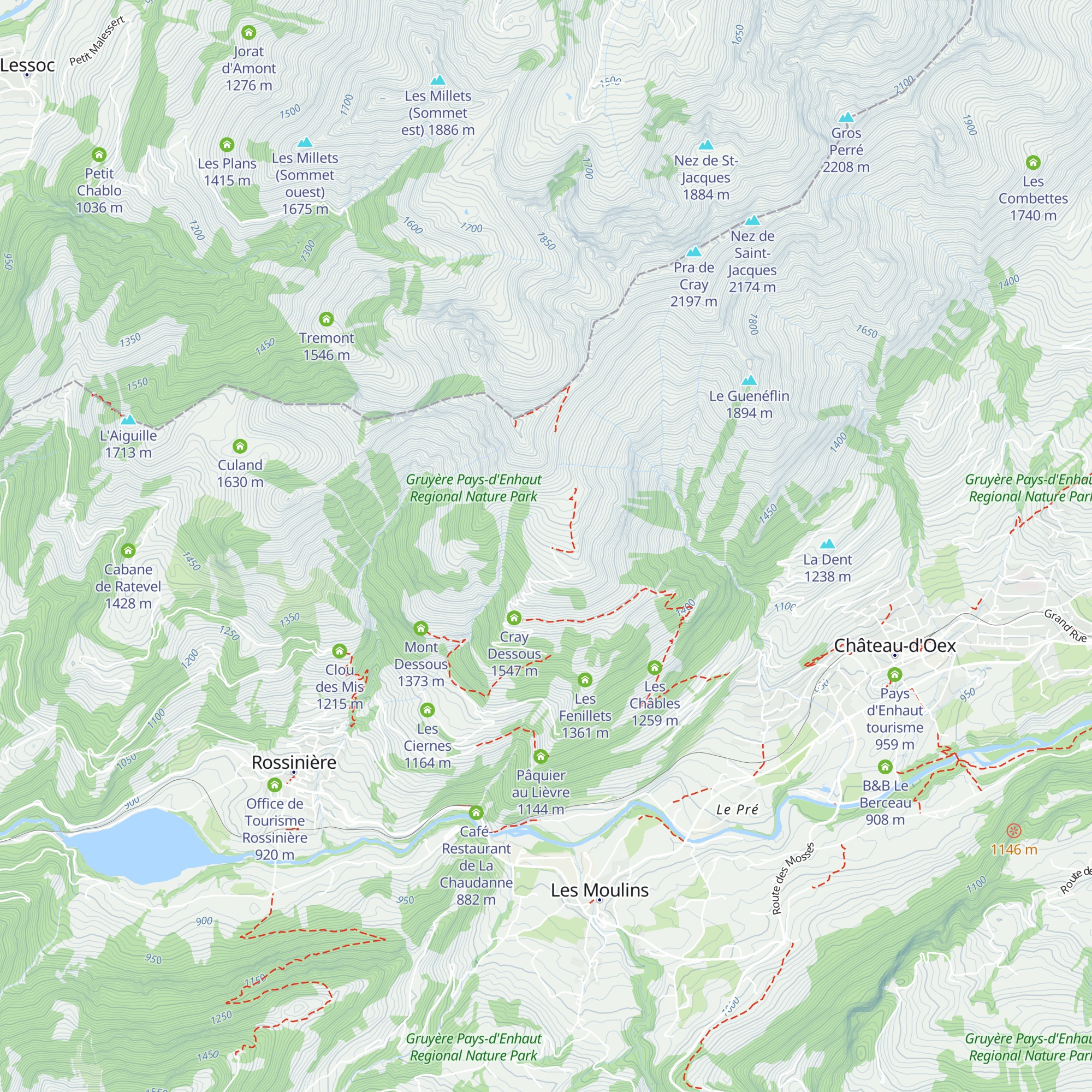 Cray du Milieu map