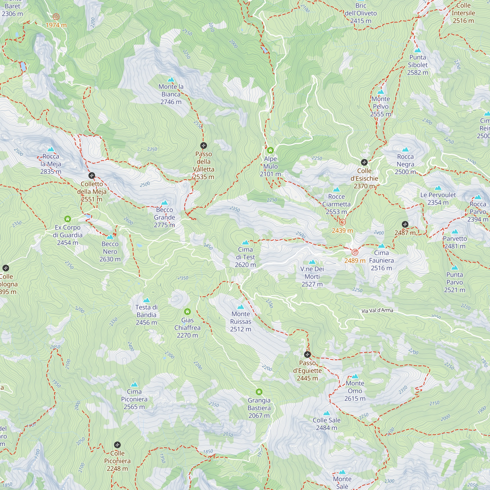 Bivacco-truna map