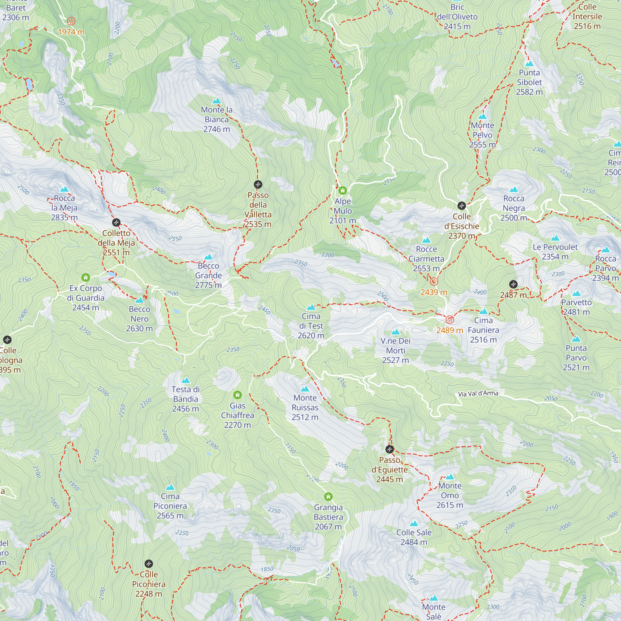 Bivacco-truna map