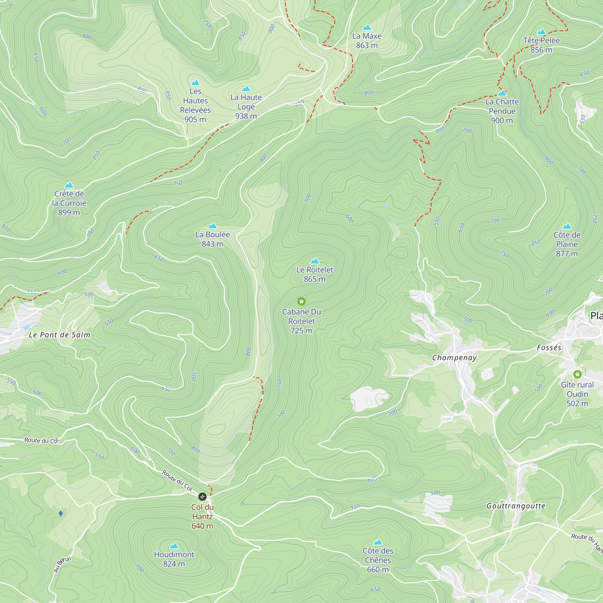 Cabane Du Roitelet map