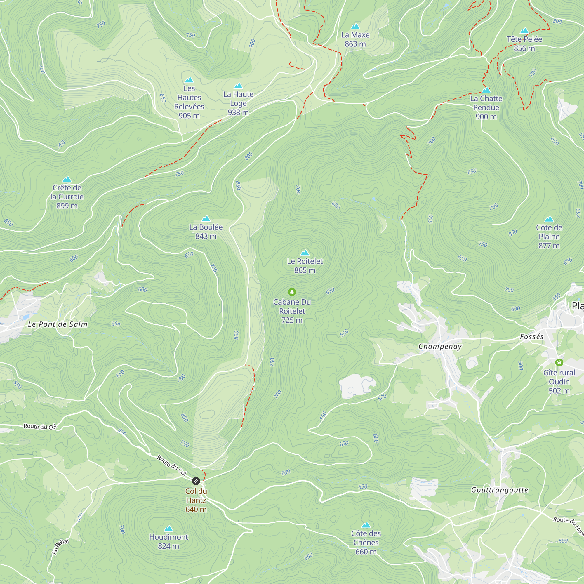 Cabane Du Roitelet map