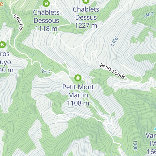 Map of Petit Mont Martin