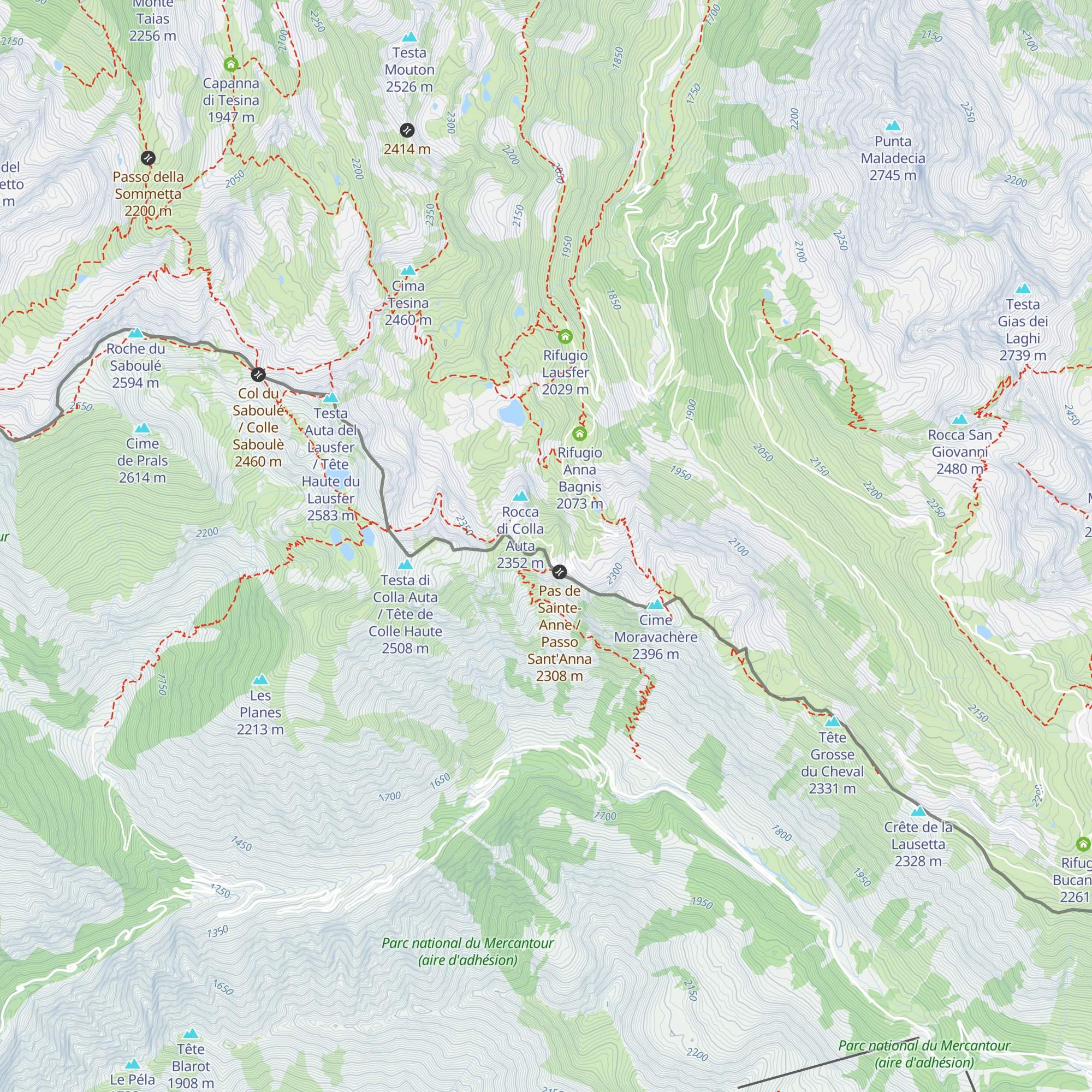 Rifugio Tallone map