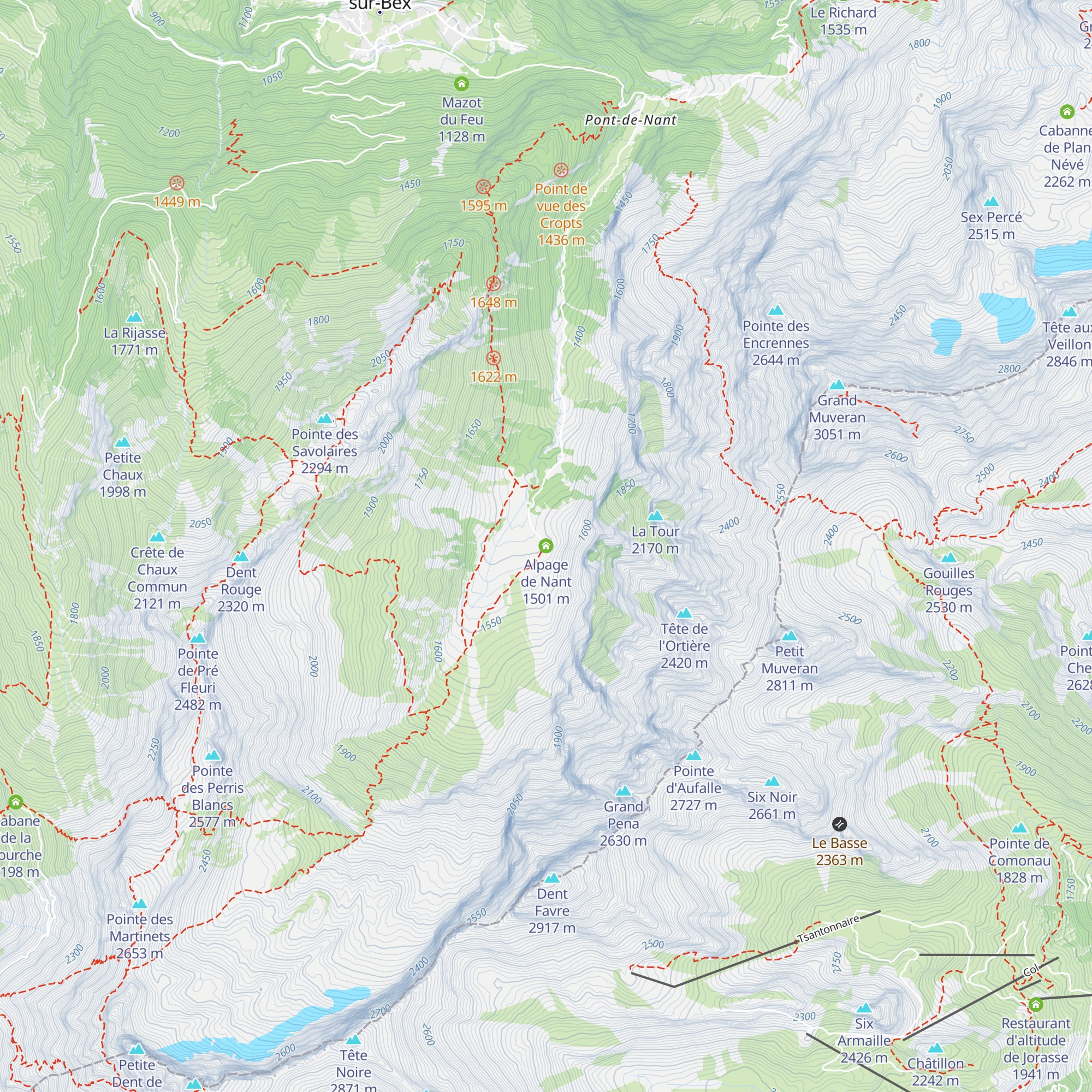Alpage de Nant map