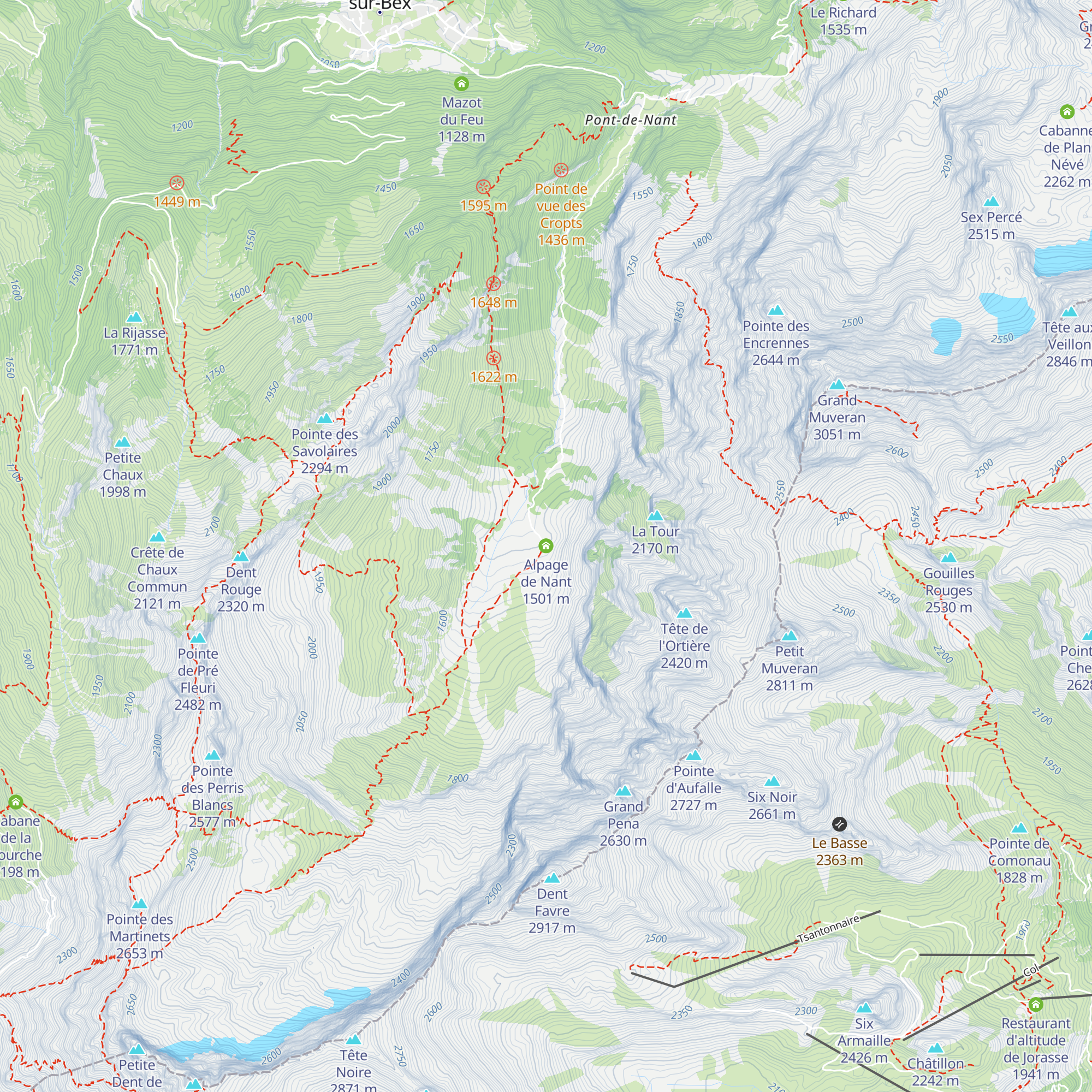 Alpage de Nant map