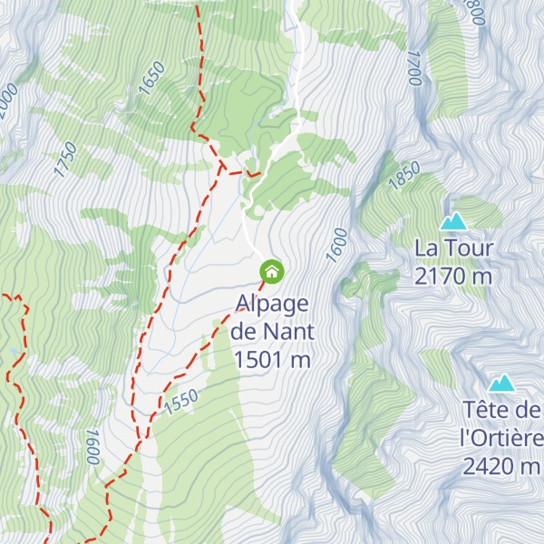 Map of Alpage de Nant