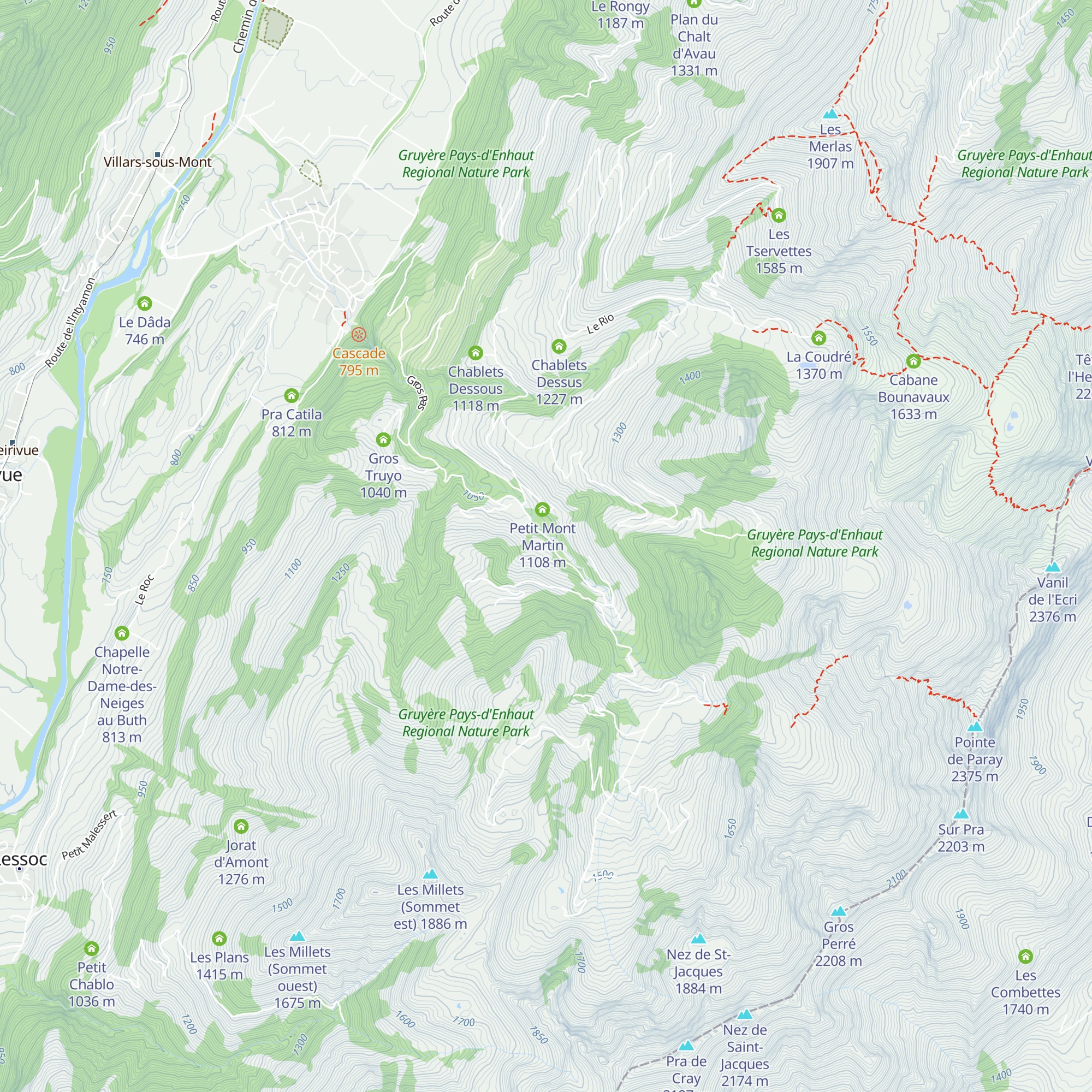 Cierne Marion map