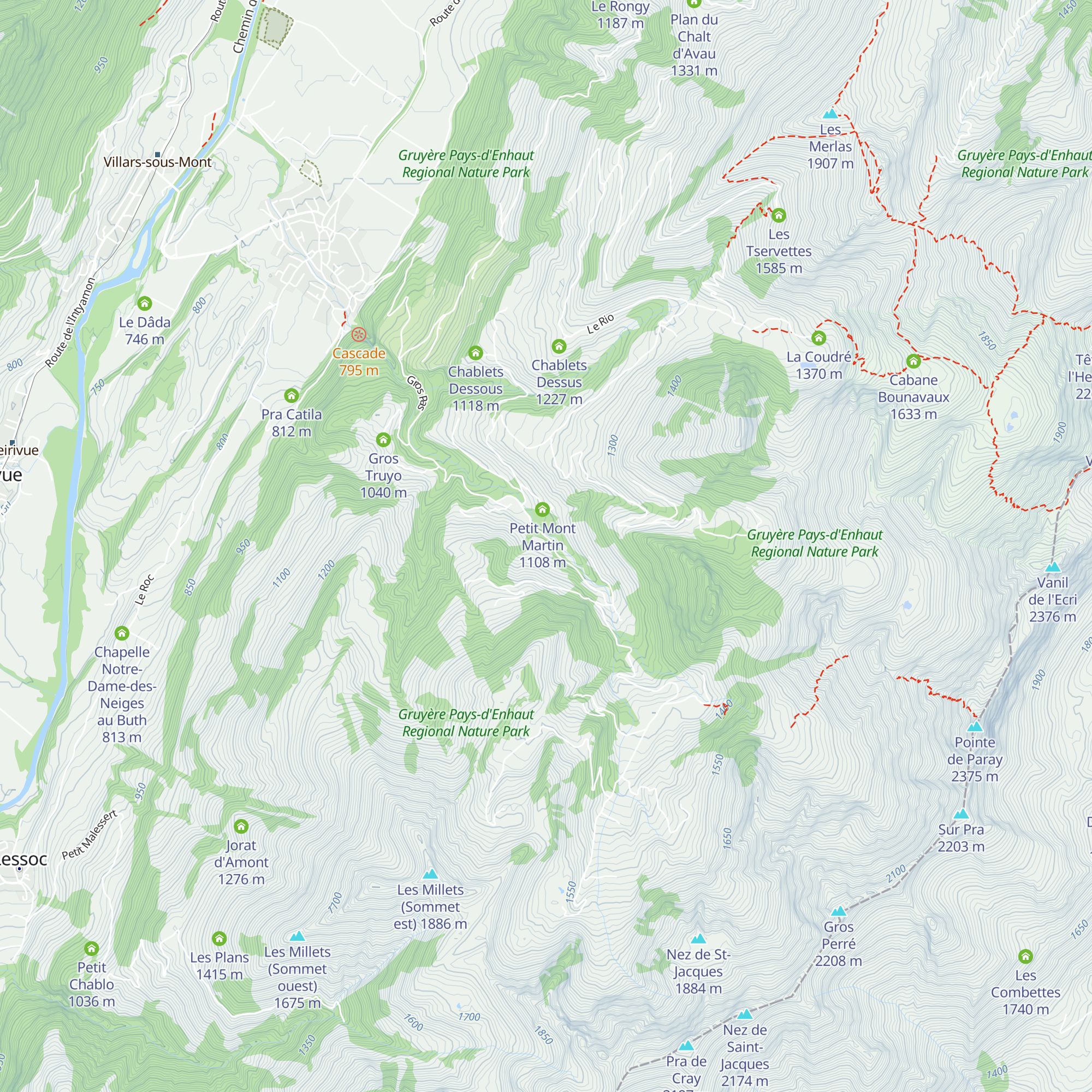 Cierne Marion map