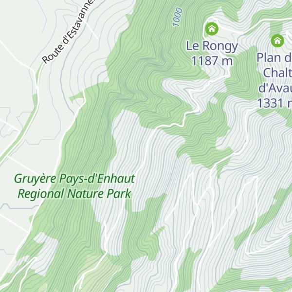 Map of Gros Mont