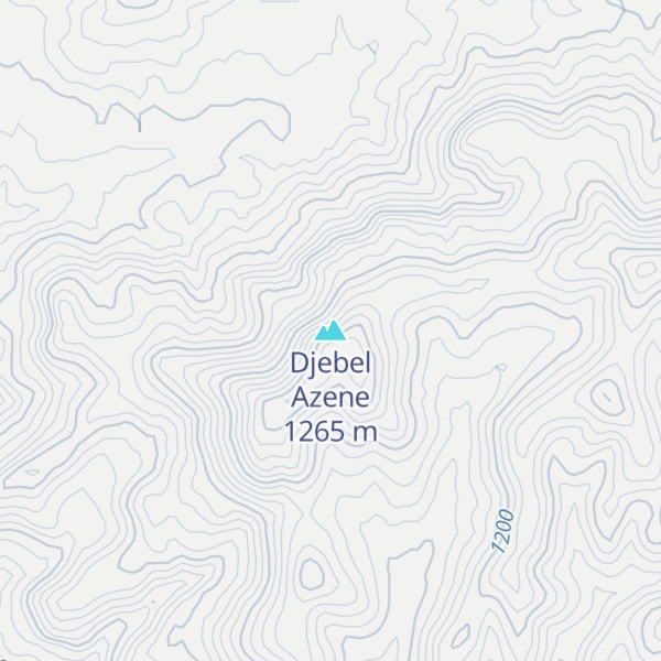 Map of Djebel Azene