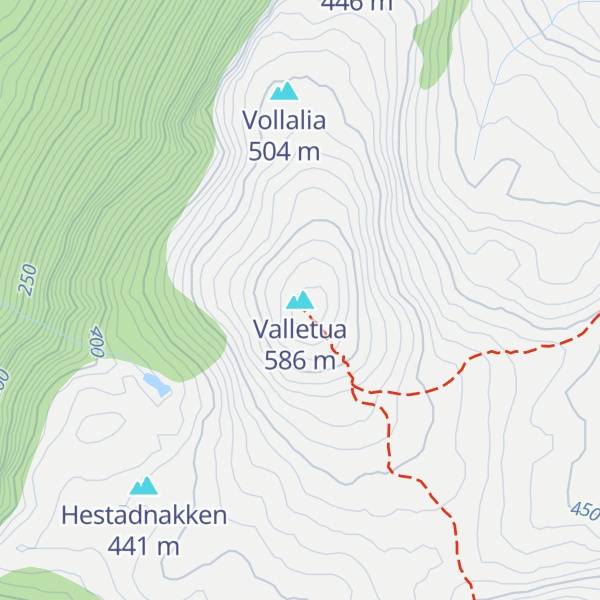 Map of Valletua