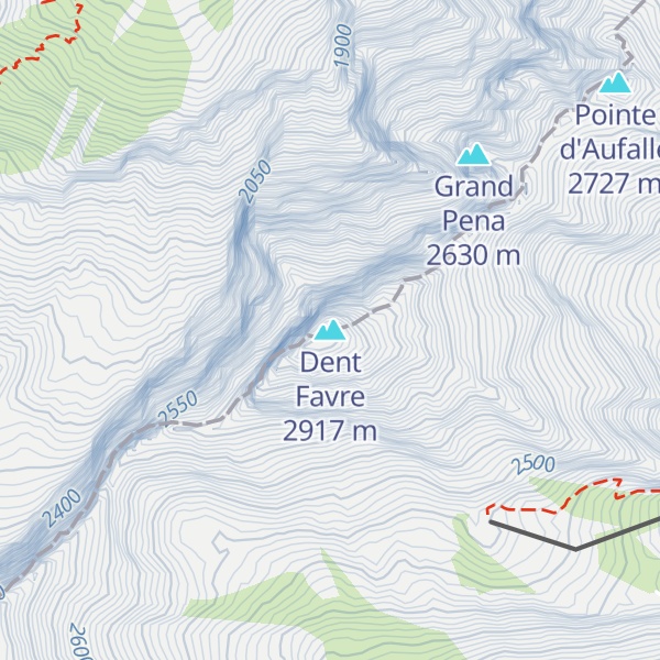 Map of Dent Favre